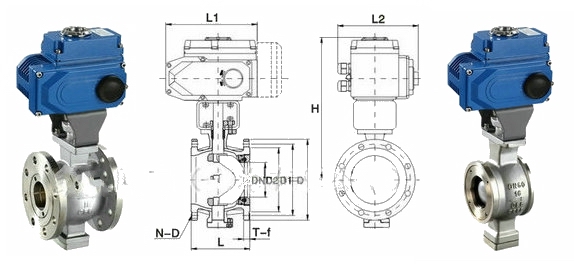 電動V型球閥分類