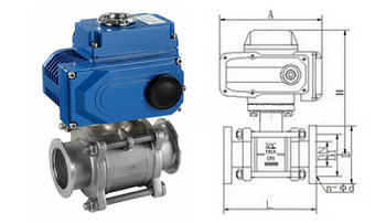 電動真空球閥結構圖